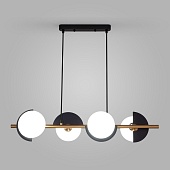 Подвесной светильник Eurosvet 70149/4 черный/латунь Smart