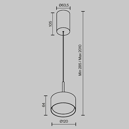 Подвесной светильник Technical P102PL-12W3K-W - фото