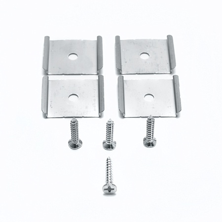 Профиль алюминиевый накладной "Линии света" с крепежами, белый, CAB256 - фото