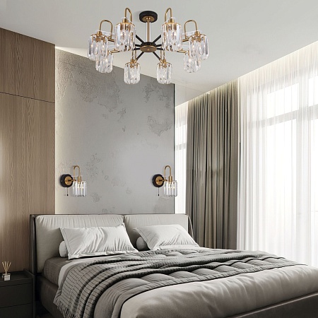 Настенный светильник Eurosvet 70090/1 черный - фото