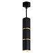 Светильник потолочный Feron ML1868  Barrel ZEN levitation на подвесе MR16 35W, 230V, чёрный, золото 55*180 - фото