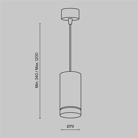 Подвесной светильник Technical Orlo P085PL-12W4K-B - фото