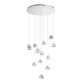 Светильник подвесной ST-Luce Хром/Прозрачный с пузырьками воздуха LED 13*3W 3000K SL6017.101.13
