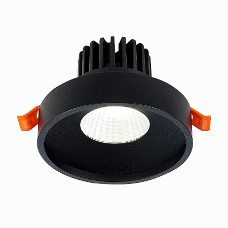 Св-к встр. Черный LED 1*10W 4000K 750Lm Ra>90 38° IP20 D100xH75 170-240V ST751.448.10 - фото