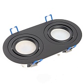 Светильник потолочный встраиваемый, DL2812 MR16 50W G5.3 &quot;овал&quot;, черный