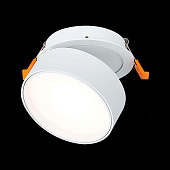 Встраиваемый поворотный светильник Белый LED 1*14W 3000K 1 100Lm Ra&gt;90 120° IP20 D105xH ST651.538.14