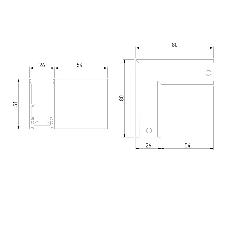 Slim Magnetic Коннектор угловой для накладного шинопровода черный 85090/11 85090/11 Elektrostandard - фото
