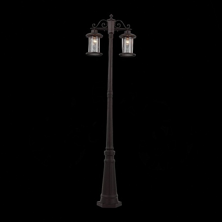 Светильник уличный наземный ST-Luce Темный кофе/Прозрачный, Темный кофе E27 2*100W SL080.425.02 - фото