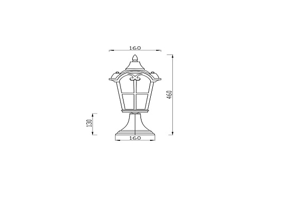 Ландшафтный светильник Outdoor Albion O413FL-01GB - фото
