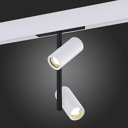 Магнитный трековый светильник Белый LED 1*16W 4000K 1 200Lm Ra>90 36° IP20 D45xH240 48V ST808.546.16 - фото