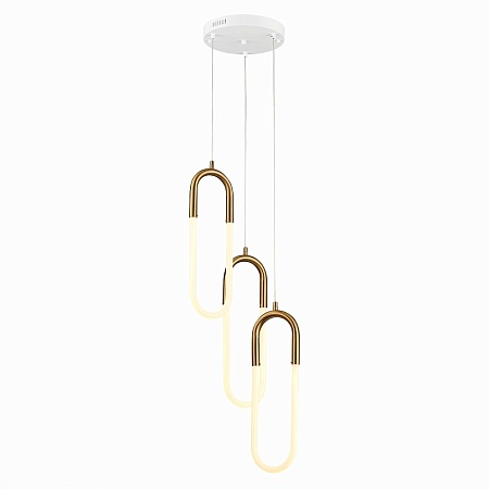 Светильник подвесной ST-Luce Латунь/Латунь, Белый LED 3*14W 3000K SL1579.303.03 - фото