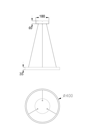 Подвесной светильник Maytoni Rim MOD058PL-L22BS4K - фото