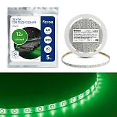Светодиодная LED лента Feron LS603, 60SMD(2835)/m 4.8W/m 12V 5m зеленый