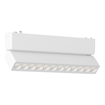 Магнитный трековый светильник Белый LED 1*12W 3000K 710Lm Ra>90 IP20 L230xW26xH82 48V ST675.536.12 - фото