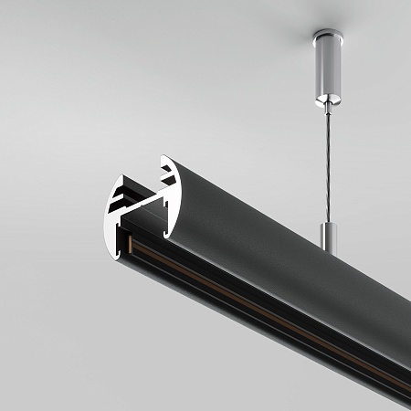 Шинопровод 2м подвесной круглый basity, черный Technical Busbar trunkings Basity TRX172-R-112B - фото