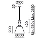 Подвесной светильник Freya FR2061PL-01BS1 - фото