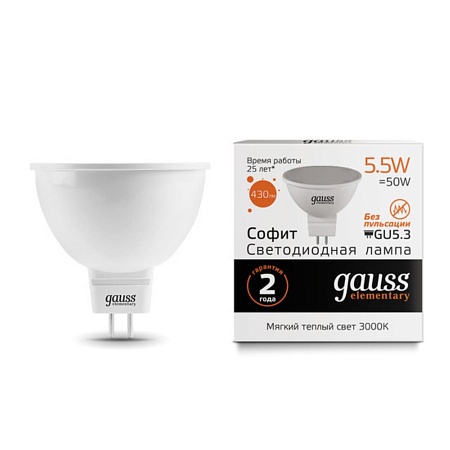 Светодиодная лампа GAUSS 13516_GAUSS - фото