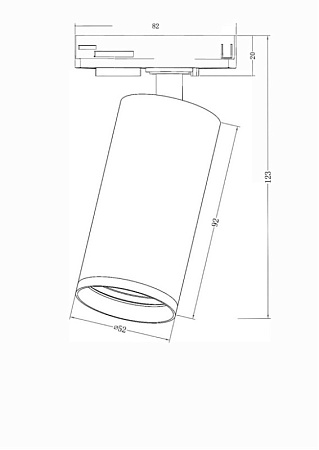 Трековый светильник Technical Track lamps TR031-1-GU10-W - фото
