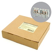 Зажим пружинный, 4-проводной проходной ЗНИ - 4 ,JXB PT 4 , серый LD574-1-40