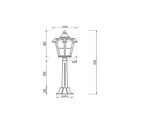 Ландшафтный светильник Outdoor O413FL-01GB1 - фото