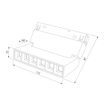 Slim Magnetic HL01 Трековый светильник 6W 4200K черный 85009/01 85009/01 Elektrostandard - фото