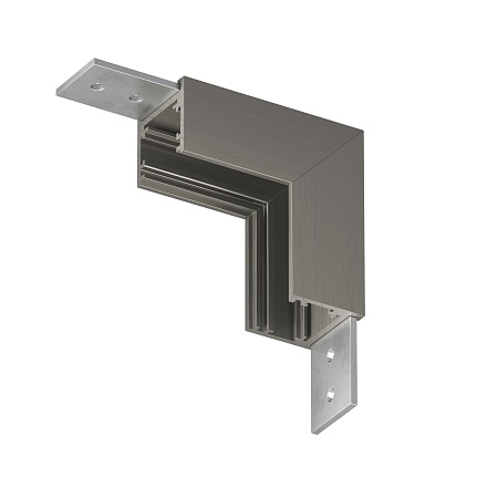 TR5732-DN Угловой элемент для трека SHINE BASE 90° стена-потолок, темный никель, алюминий - фото