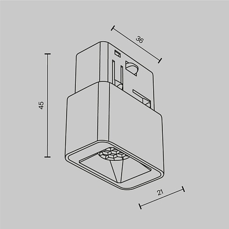 Трековый светильник Technical TR100-2-2W4K-S-W - фото