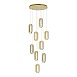 Светильник подвесной ST-Luce Золотистый/Золотистый, Прозрачный LED 9*9W 3000K SL6506.203.09 - фото
