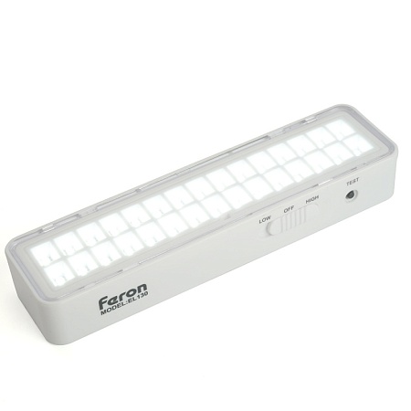 Светильник аккумуляторный Feron.One, 30LED DC, белый, EL130 - фото