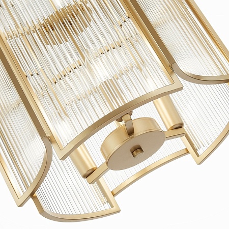 Люстра подвесная ST-Luce Шампань/Прозрачный, Шампань E14 8*60W SL1234.203.08 - фото