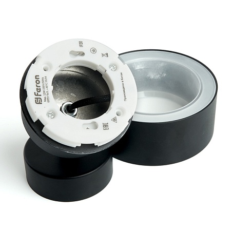 Светильник HL3670 AURA 12W, 230V, GX53, чёрный - фото