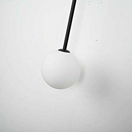 Настенный Светильник Lines Ball 100 Black Imperiumloft 140827-26 - фото