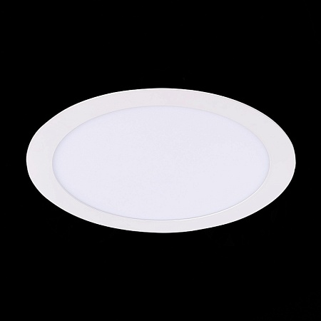 Св-к встр. Белый LED 1*18W 3000K 1 296Lm Ra80 110° IP20 D225xH8 90-265V ST209.538.18 - фото