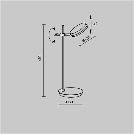 Настольный светильник Maytoni Fad MOD070TL-L8W3K - фото