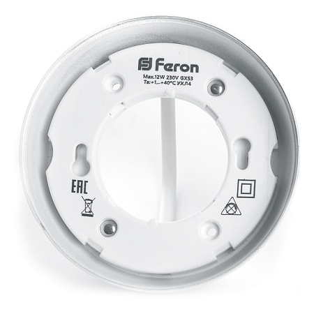 Светильник потолочный Feron HL356 12W, 230V, GX53, белый - фото