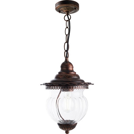 Светильник садово-парковый Feron PL595 на цепочке  60W 230V E27, коричневый - фото