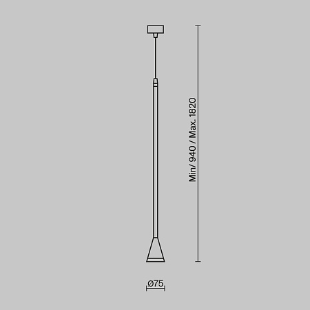 Подвесной светильник Technical P064PL-01W-1 - фото