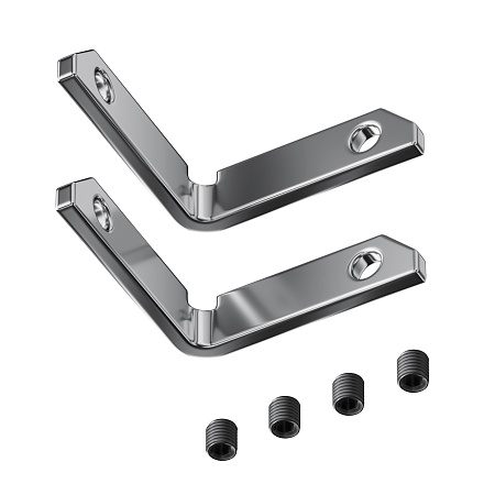 Комплект уголков вертикальных (2соединителя + 4 винта) - фото