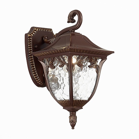 Светильник уличный настенный ST-Luce Кофейный/Кофейный, Прозрачный E27 1*60W SL083.701.01 - фото