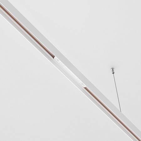 Коннектор питания прямой Exility белый - фото