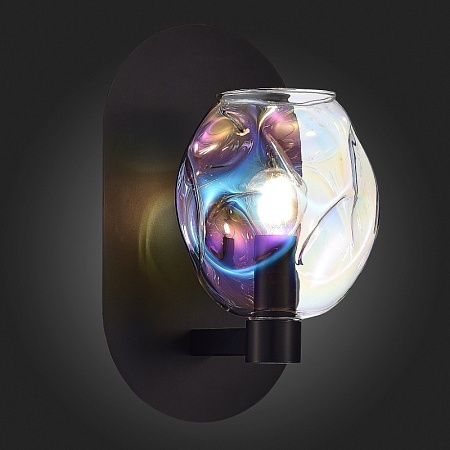 Бра ST-Luce Черный/Радужный E14 1*40W SL1188.401.01 - фото