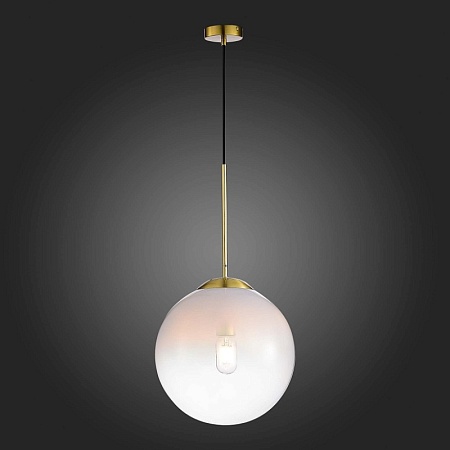 Подвес ST-Luce Золотистый/Прозрачно-белый E27 1*60W SL1190.213.01 - фото