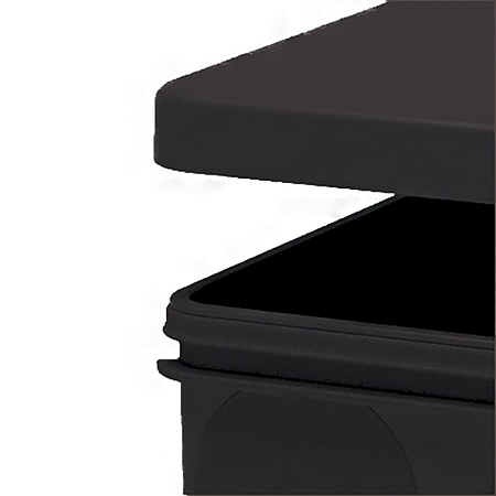 Коробка разветвительная 2х компонентная HF EBX40-38-67 100*100*50мм,8 вводов,IP67,черная(GE42455-05) - фото