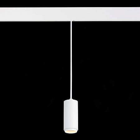 Магнитный трековый светильник подвесной ZOOM Белый LED 1*6W 3000K 667Lm Ra>80 10-60° IP ST357.533.06 - фото