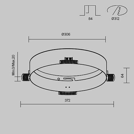 Аксессуар для встраиваемого светильника Technical DLA032-TRS36-W - фото