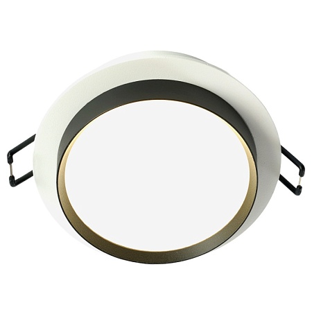 Светильник встраиваемый Feron DL507 потолочный GX53 белый + черный круг - фото