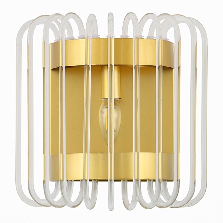 Бра ST-Luce Золотистый/Прозрачный E14 1*40W SL1228.201.01 - фото