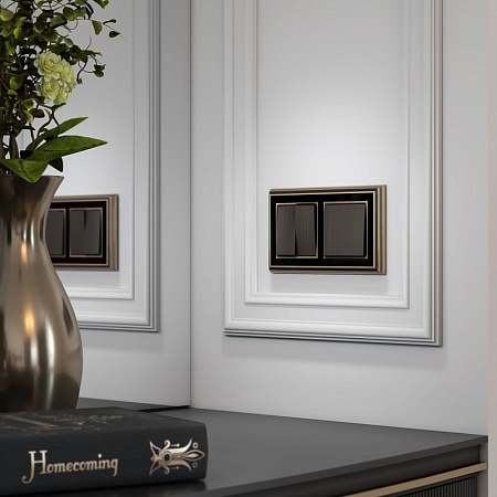 Клавиша для выключателя одноклавишного бронзовый W1119012 - фото