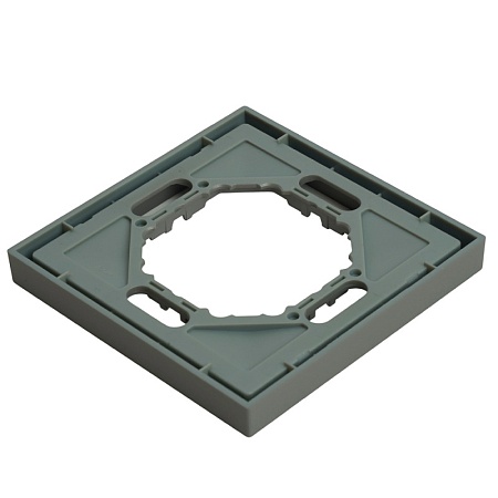 Рамка STEKKER, PFR00-5001-10 1-местная, серия Эмили, платиново-серый, soft touch - фото