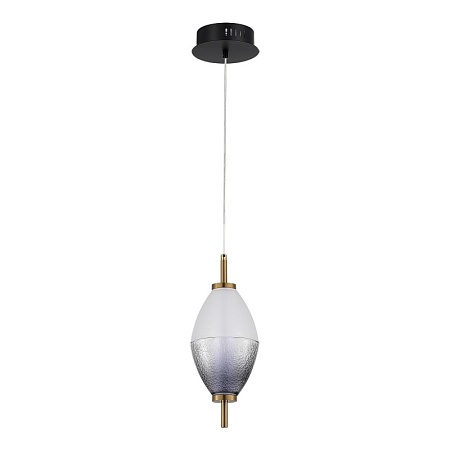 Светильник подвесной ST-Luce Черный/Белый, Дымчатый LED 1*8W 3000K SL6130.403.06 - фото